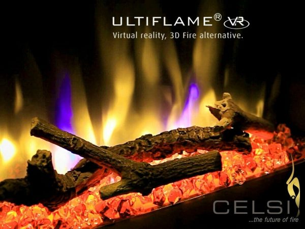 Celsi Ultiflame VR Celena Inset Electric Fire - Electric Fireplaces