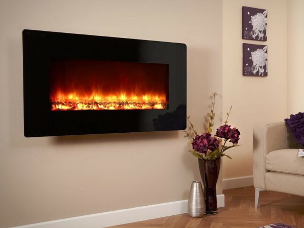 Celsi Electriflame XD Black Glass - Electric Fireplaces