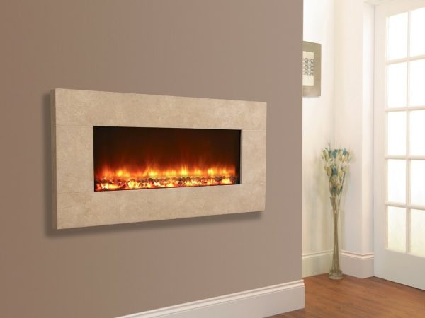 Celsi Electriflame XD Travertine - Electric Fireplaces
