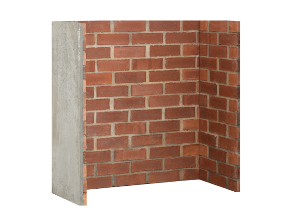 Cobbled Red Brick Effect Chamber - Fireplace Chambers