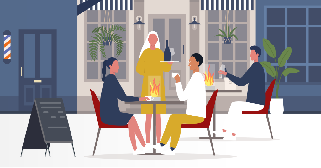 The importance of commercial outdoor heaters and fires in restaurants