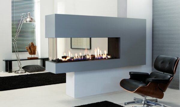 Lucius 140 Room Divider Gas Fire - Gas Fireplaces