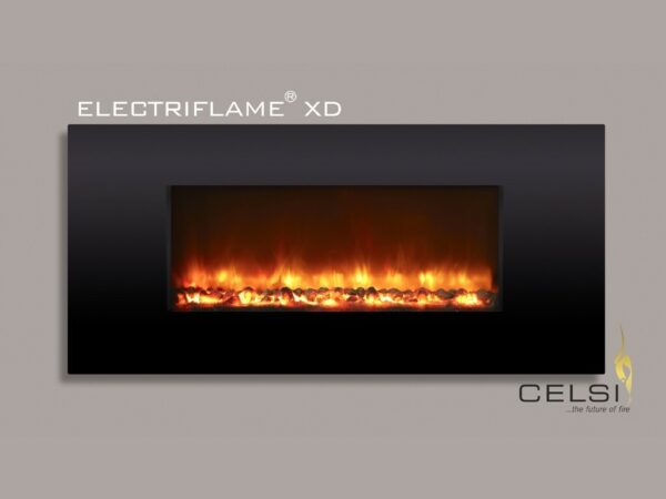 Celsi Electriflame XD Piano Black - Electric Fireplaces