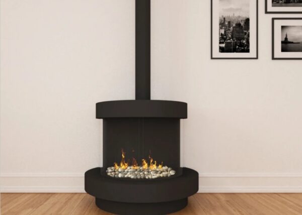 Ortal Circle 270 with Hood and Base - Gas Fireplaces