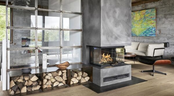 Rais Visio 3 Peninsular with Installation Frame - Hole-in-the-Wall Stoves